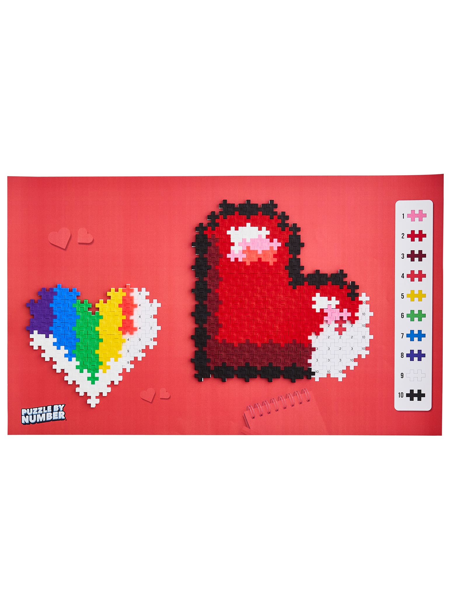 Puzzle By Number - Hjärtan